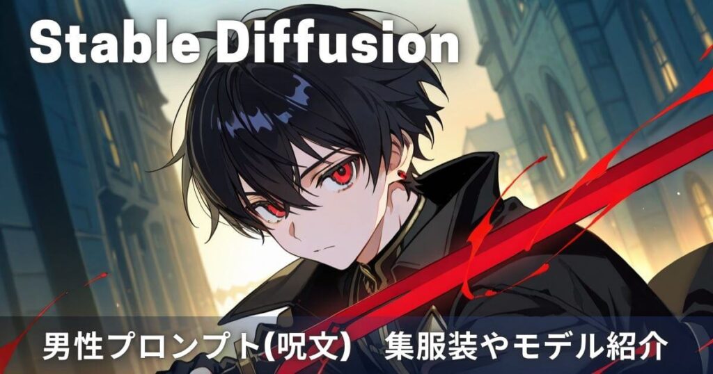 Stable Diffusion男性プロンプト(呪文)集！服装やおすすめモデルも解説！