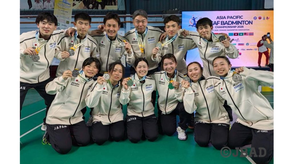 【デフバドミントン】片山結愛選手が「アジア太平洋デフ・マルチスポーツ選手権大会」で混合団体銀メダル獲得
